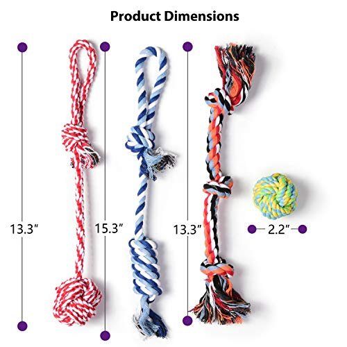 Durable Dog Rope Toys 4-Pack: Teething Puppy Chew Tug Ropes for Small Dogs - Image 6