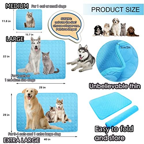 Cooling Dog Mat for Large Pets: Washable, Breathable, Non-Toxic Comfort Pad - Image 4