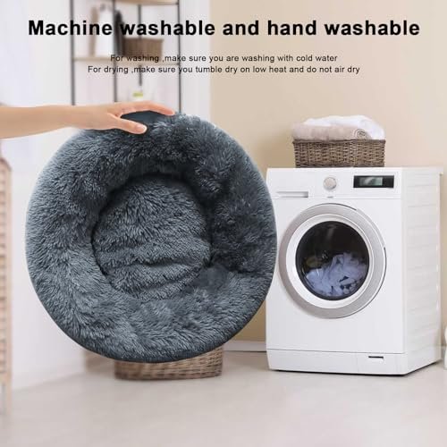 Cozy Calming Dog Bed: Soft Round Pet Cushion for Small to Large Dogs, Washable - Image 3
