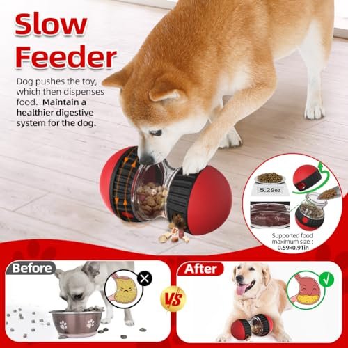 Interactive Dog Puzzle Toy: Mental Stimulation Treat Dispenser & Slow Feeder Ball - Image 4