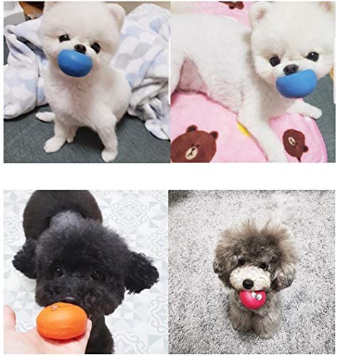 Cute Squeaky Dog Toys: Soft Latex Balls for Small Puppies, 6-Pack Set - Image 4