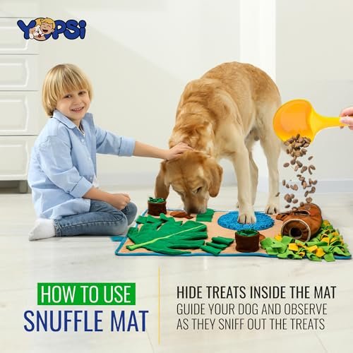 Large Dog Snuffle Mat: Mental Stimulation Puzzle Toy for Boredom Relief, 39.4'' - Image 5