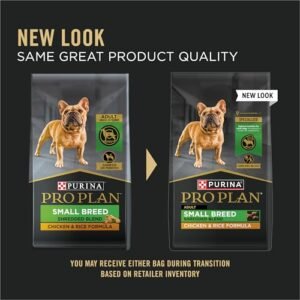 Purina Pro Plan Small Breed Dog Food Shredded Blend Chicken and Rice Formula With Guaranteed Live Probiotics - 34 lb. Bag