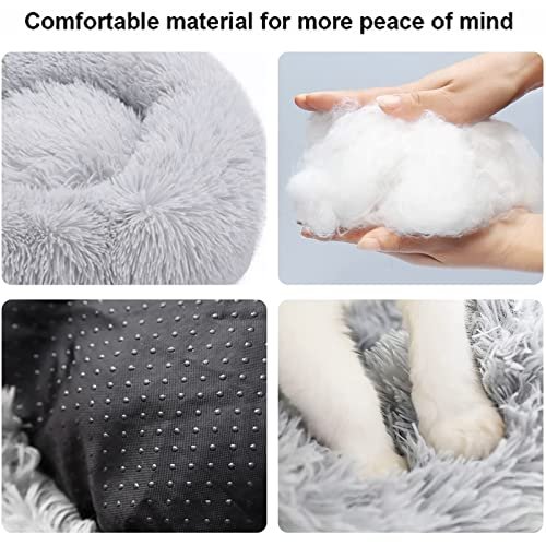 Cozy Round Pet Bed for Cats & Dogs | Washable 20" Small-Large Pets Cushion - Image 2