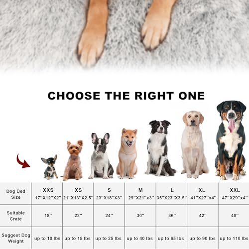Waterproof Large Dog Crate Bed: Plush Faux Fur, Washable Cover, 35x23" - Image 7