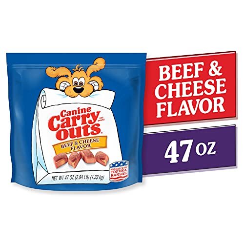 Soft Beef & Cheese Dog Treats | Large 47 oz Bag | Irresistible Flavor Snack - Image 2