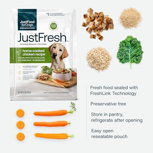 JustFoodForDogs Fresh Chicken Wet Dog Food, Human-Grade, No Preservatives, 12oz (7 Pack) - Image 3