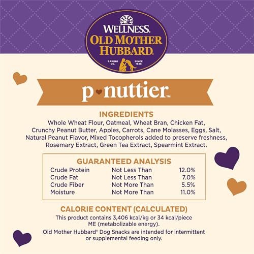 Old Mother Hubbard Wellness P-Nuttier Small Dog Training Treats, Natural Peanut Butter Biscuits - Image 6