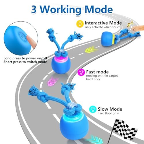 Interactive Dog Ball Toy: USB Rechargeable Moving Squeaky Pet Playtime Ball - Image 3