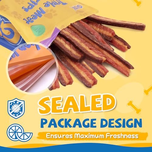 Premium Dog Treats: Chicken, Duck & Beef Training Strips, Healthy Protein Snacks 14oz - Image 6