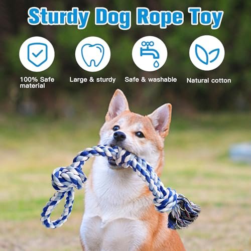 Tough Dog Rope Toys: Indestructible Dental Chew Toy for Large Breeds - Image 3