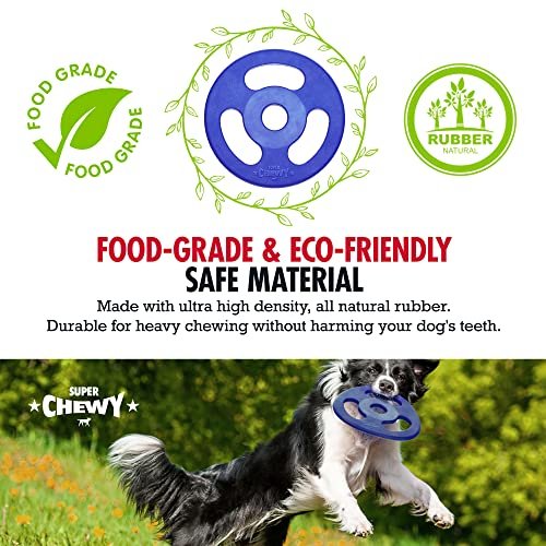 Indestructible Dog Tug Toy Flying Disc | Tough Rubber Chew Toy for All Breeds - Image 3