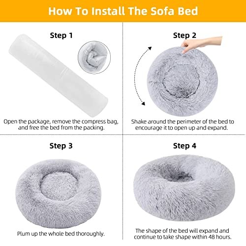 Cozy Round Pet Bed for Cats & Dogs | Washable 20" Small-Large Pets Cushion - Image 6