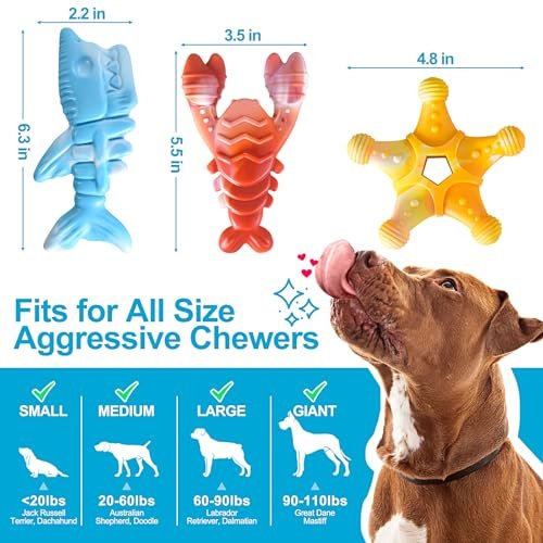 Durable Dog Chew Toys for Large Dogs: Tough Indestructible Bones Set - Image 3