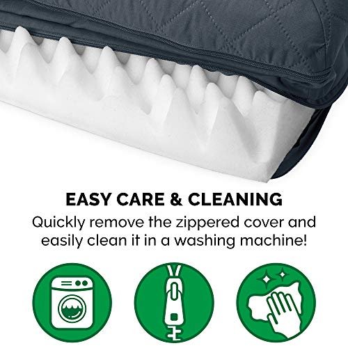 Orthopedic Large Dog Bed w/ Bolsters, Washable Cover, Supportive Sofa Mattress - Image 8