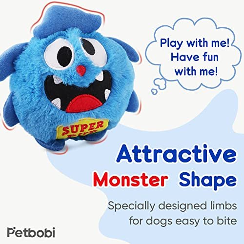Interactive Dog Toy Monster Ball: Squeaky, Bouncy, Electronic Pet Playtime Fun - Image 3