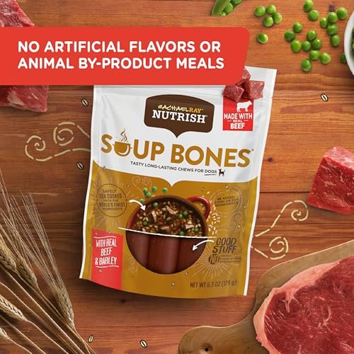 Rachael Ray Nutrish Beef Barley Soup Bones Dog Treats - Natural Dental Chews - Image 5