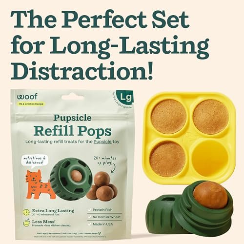 WOOF Interactive Dog Toys: Chicken Treat Molds for Large Dogs Boredom Relief - Image 2