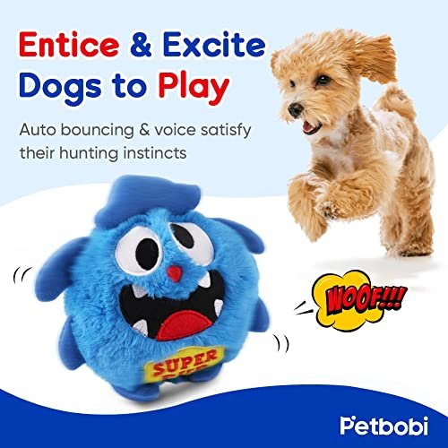 Interactive Dog Toy Monster Ball: Squeaky, Bouncy, Electronic Pet Playtime Fun - Image 2