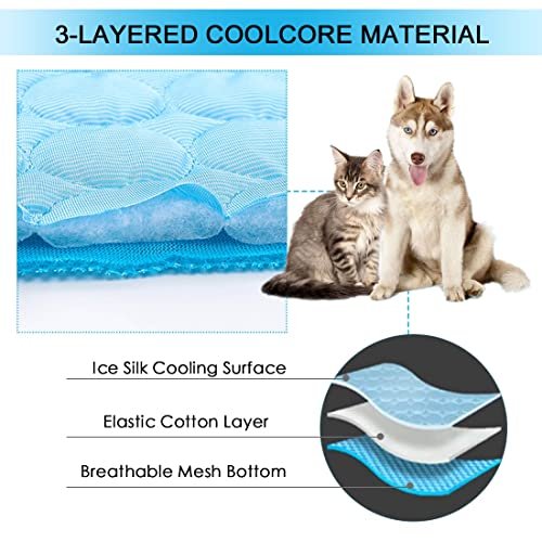 Cooling Dog Mat for Large Pets: Washable, Breathable, Non-Toxic Comfort Pad - Image 8