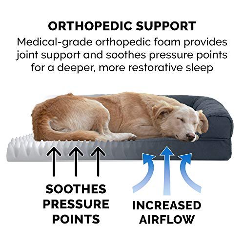 Orthopedic Large Dog Bed w/ Bolsters, Washable Cover, Supportive Sofa Mattress - Image 5