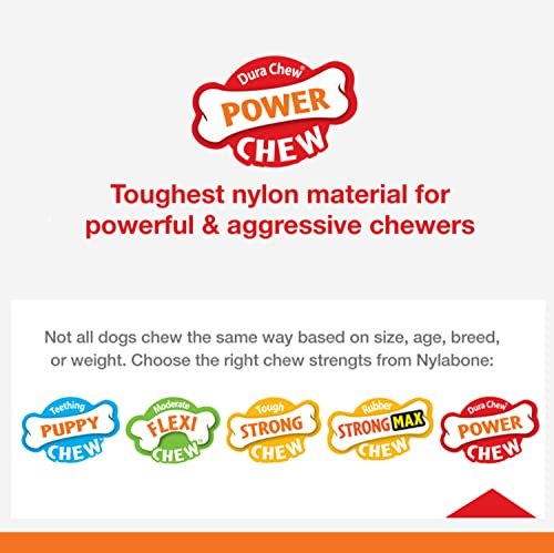 Nylabone Durable Peanut Butter Chew Toy Small Dogs Aggressive Chewers 3pk - Image 5