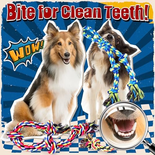 Indestructible Dog Toy Set: Tough Rope Chew Toys for Large Aggressive Dogs - Image 5