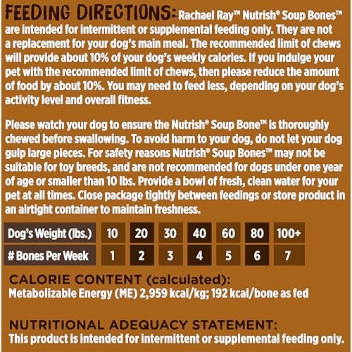 Rachael Ray Nutrish Beef Barley Soup Bones Dog Treats - Natural Dental Chews - Image 9