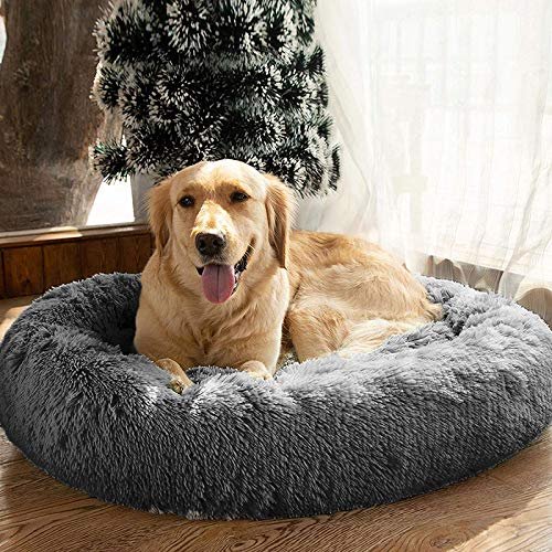 Orthopedic Donut Dog Bed: Calming Cuddler for Large Dogs Up to 100lbs - Image 6
