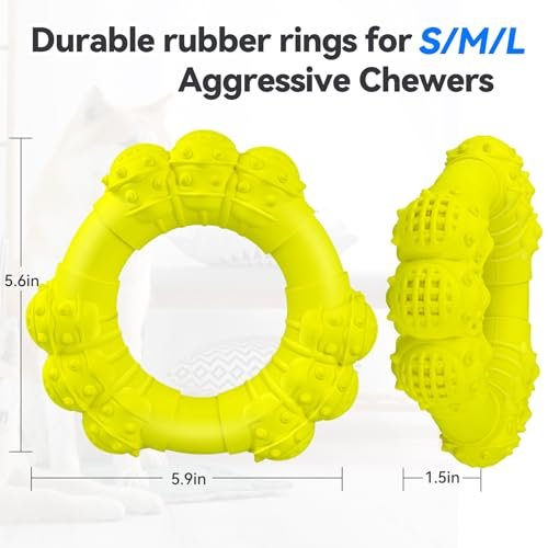 Durable Dog Chew Ring Toy: Tough Teething Relief for Medium to Large Dogs - Image 2