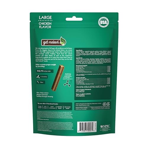 Get Naked Large Dog Dental Chews for Weight Management, Grain-Free Treats - Image 2