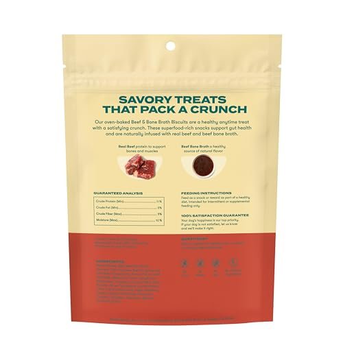 Jinx Beef Bone Broth Dog Treats: Crunchy, Natural Superfood Biscuits - Image 8