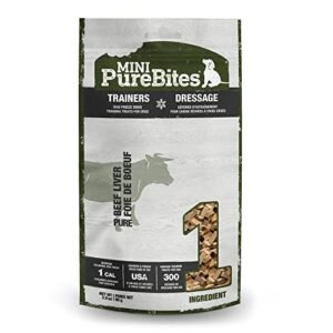 PureBites Mini Freeze Dried Beef Dog Treats | Only 1 Ingredient | 85g