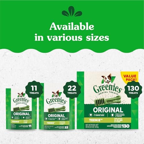 Greenies Teenie Dog Dental Treats: Fresh Breath & Clean Teeth, 36oz Pack - Image 11