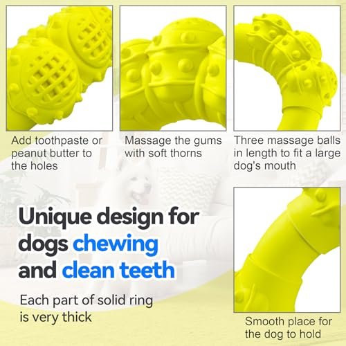Durable Dog Chew Ring Toy: Tough Teething Relief for Medium to Large Dogs - Image 4