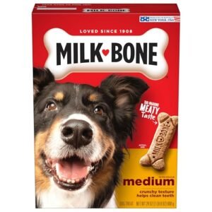 Milk-Bone Original Dog Treats Biscuits for Medium Dogs, 24 Ounces (Packaging May Vary)