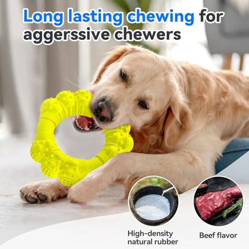 Durable Dog Chew Ring Toy: Tough Teething Relief for Medium to Large Dogs - Image 3