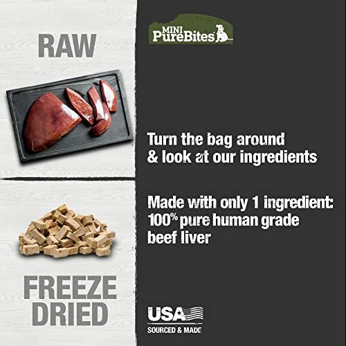 Pure Beef Dog Treats: Single Ingredient Freeze-Dried Mini Healthy Snacks - Image 3